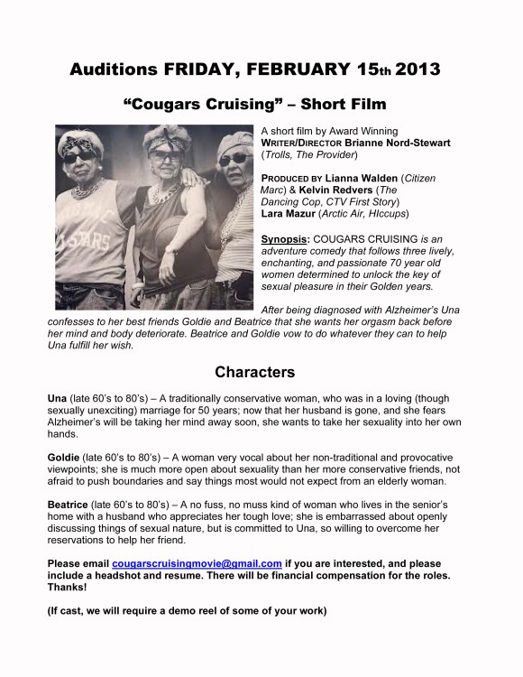 Cougars Cruising Casting Notice